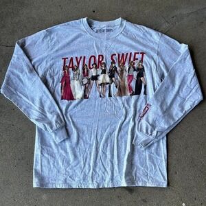 Taylor swift eras tour red Taylor's edition heather grey long sleeve tshirt